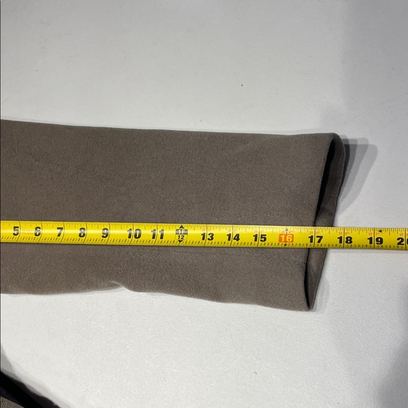 Crombie Taupe Virgin Wool Double-Breasted Overcoat - Size 46-47 XL - Picture 10 of 11